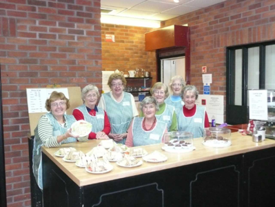 This is a photo of Elburton WI ladies at Harwood House Coffee Bar