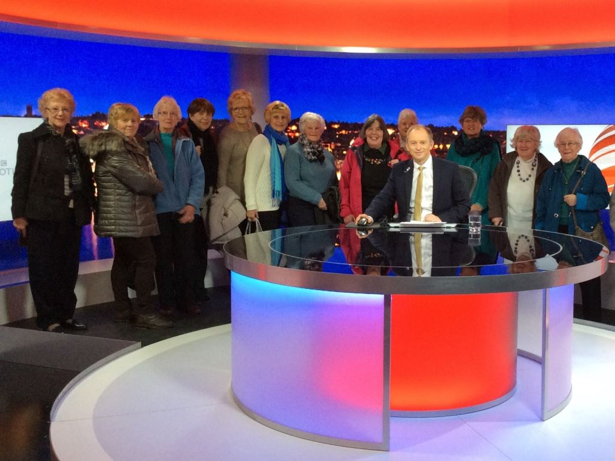 Elburton WI visit BBC Plymouth and meet Justin Leigh